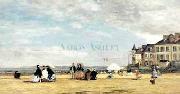 Eugene Boudin Jetty At Trouville Spain oil painting reproduction